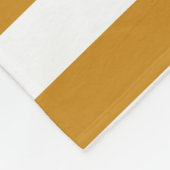 Modern Bruin Wit Gestreepte Decoratieve Sjabloon Fleece Deken (Hoek)