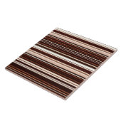 Modern bruin wit luxe linnen textuur Collectie Tegeltje (Zijkant)