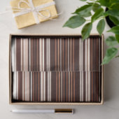 Modern bruin wit luxe linnen textuur Collectie Tissuepapier (Geschenk)