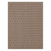 Modern bruin wit patroon tafelkleed (Voorkant)