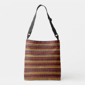 Modern Bruine Boho  Crossbody Tas (Achterkant)