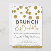 Modern Brunch & Bubble Invitation Kaart (Voorkant)