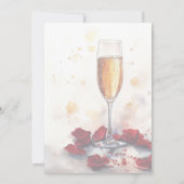 Modern Brunch & Bubbly Waterverf Vrijgezellenfeest Kaart (Achterkant)