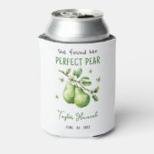 Modern Brunch Greenery Perfect Pear Vrijgezellenfe Blikjeskoeler (Blikje Achterkant)