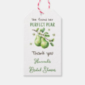 Modern Brunch Greenery Perfect Pear Vrijgezellenfe Cadeaulabel (Voorkant)