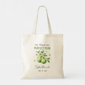 Modern Brunch Greenery Perfect Pear Vrijgezellenfe Tote Bag (Achterkant)
