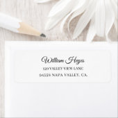 Modern Brush Handwritten Return Address Label (Insitu)