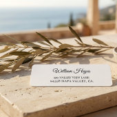 Modern Brush Handwritten Return Address Label