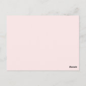Modern Brush Roos Goud Trouwtafel nummer 29 Briefkaart (Achterkant)