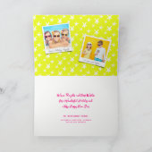 Modern Brush Script 2025 Typografie Nieuwjaarsfoto Feestdagen Kaart (Binnen)