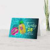 Modern Brush Script 2025 Typografie Nieuwjaarsfoto Feestdagen Kaart (Voorkant)