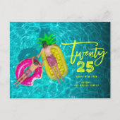 Modern Brush Script 2025 Typografie Nieuwjaarsfoto Feestdagenkaart (Voorkant)