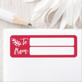 Modern Brush Script Bright Christmas-label van Etiket (Insitu)