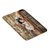 Modern Brush Script Dank u Nieuwe Baby What Magneet (Rechterzijde)