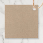 Modern Brush Script Liefde en Bedankt Kraft Bruilo Bedankjes Labels (Achterkant)