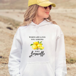 Modern Brush Script Limoncello citroenen Hoodie