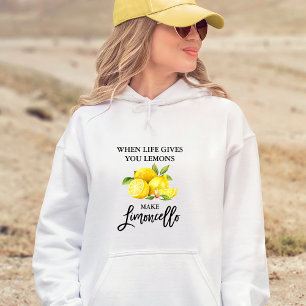 Modern Brush Script Limoncello citroenen Hoodie