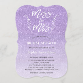 Modern Brush Script Miss to Mrs Vrijgezellenfeest Kaart