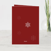 Modern Brushstroke Family Photo Merry Christmas H Feestdagen Kaart (Achterkant)