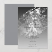 Modern Brushstroke Photo Wedding | Soft Black (Voorkant / Achterkant)