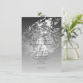 Modern Brushstroke Photo Wedding | Soft Black (Staand voorkant)