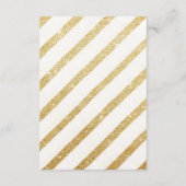 Modern brushstrokes Gold bruiloft invoegen gastinf Informatiekaartje (Achterkant)