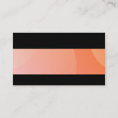 Modern - Bubble Cloud Bord Sinaasappel Visitekaartje (Achterkant)