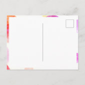 Modern Bubbles Girly Foto Birthday Dank je Briefkaart (Achterkant)