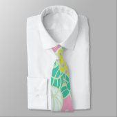 Modern Bud & Flower Bold Patroon Stropdas (Gebonden)