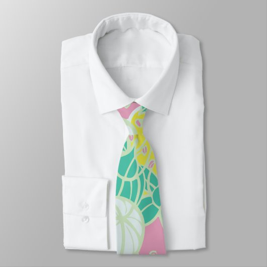 Modern Bud & Flower Bold Patroon Stropdas (Gebonden)