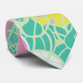 Modern Bud & Flower Bold Patroon Stropdas (Opgerold)