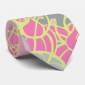 Modern Bud & Flower Bold Patroon Stropdas (Opgerold)