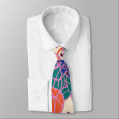 Modern Bud & Flower Bold Patroon Stropdas (Gebonden)