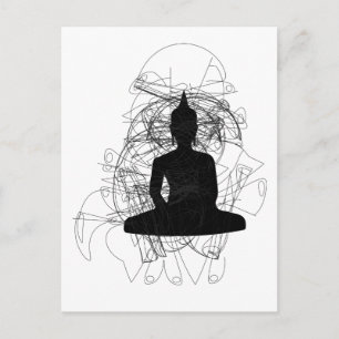 Modern Buddha Design Energies Briefkaart
