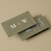 Modern Budget Bruiloft Save The Date Taupe Informatiekaartje