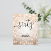 Modern BUDGET Roos Gold Lights 60e Verjaardag (Staand voorkant)