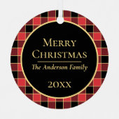 Modern Buffalo Aangepaste kleuren foto Metalen Ornament (Voorkant)