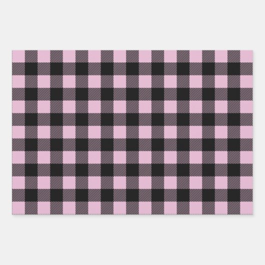 Modern Buffalo Plaid Patroon Inpakpapier Vel (Voorkant)
