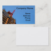 Modern Building Highrise Design met kraan Visitekaartje (Voorkant / Achterkant)