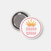 Modern Bunco Queen Crown Waterverf Magneet (Voorkant / Achterkant)
