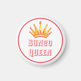 Modern Bunco Queen Crown Waterverf Magneet