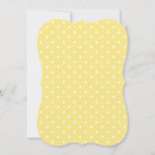 Modern Bunting Yellow Gender Neutraal Baby shower Kaart (Achterkant)