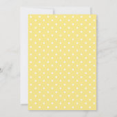 Modern Bunting Yellow Gender Neutraal Baby shower Kaart (Achterkant)