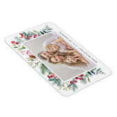 Modern Buon Natale Waterverf Holly Berry Foto Magneet (Rechterzijde)