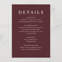 Modern Burgundy Dusty Blue Floral Wedding Details