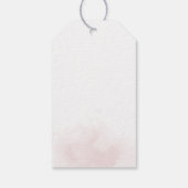 Modern Burgundy Floral Greenery Wedding Cadeaulabel (Achterkant)