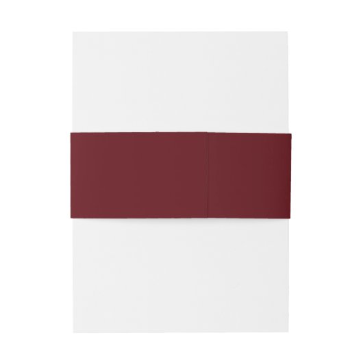 Modern Burgundy Golden Leaflet Monogram  Uitnodigingen Wikkel (Achterkant Voorbeeld)