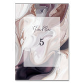 Modern Burgundy Ivory Gray Elegant Kaart (Achterkant)