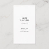 Modern Burgundy Navy Blue Floral Geometric Visitekaartje (Achterkant)