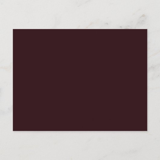 Modern Burgundy Navy Blush Floral Bridesmaid Uitnodiging Briefkaart (Achterkant)